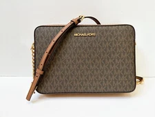 Michael Kors Jet Set Item East West Shoulder  Crossbody Bag MK Brown