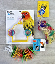 Bird Toy Lot Of 3 Items Small  Medium Birds NWT