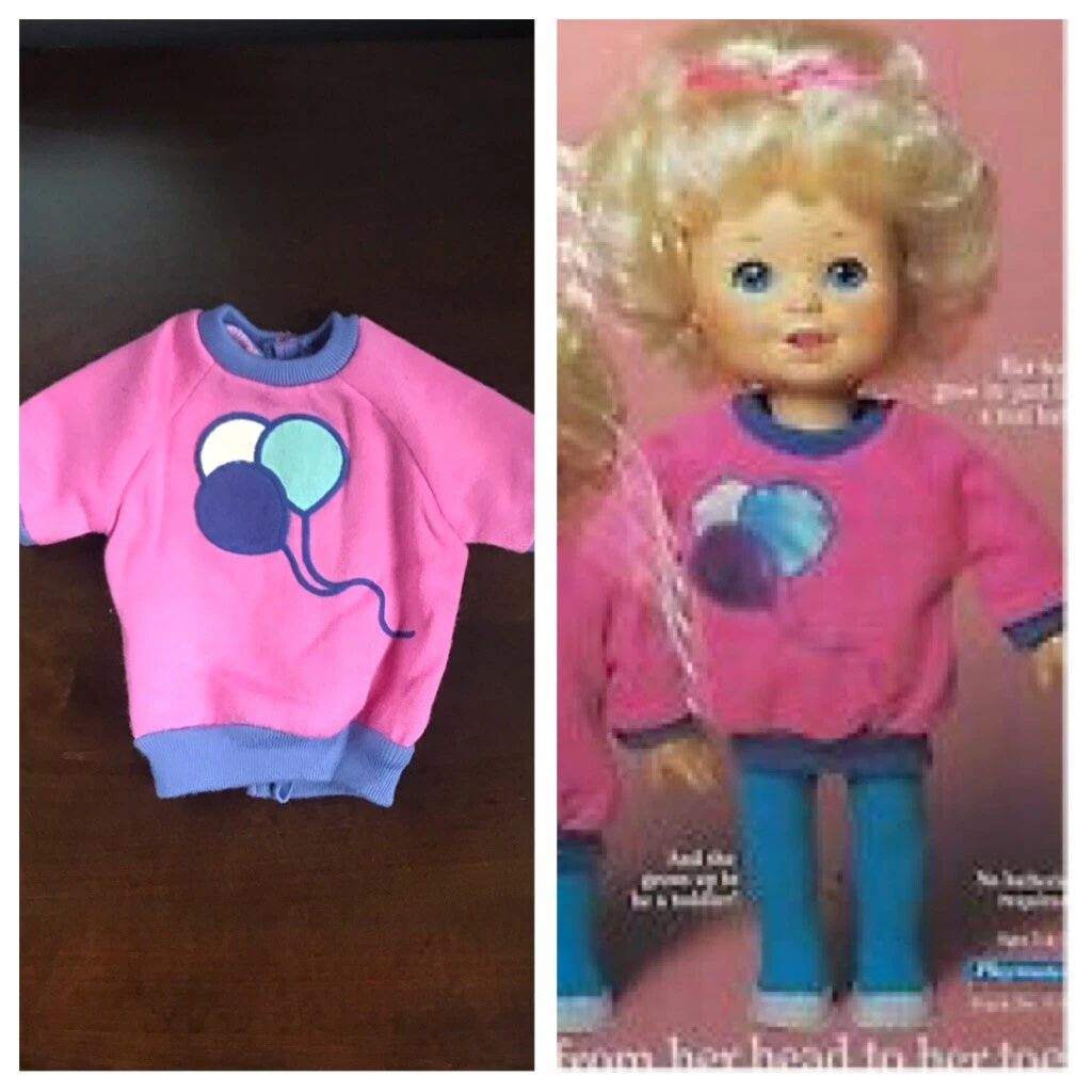 Playmates Baby Grows Doll Original Outfit Balloon Jumper Dress
