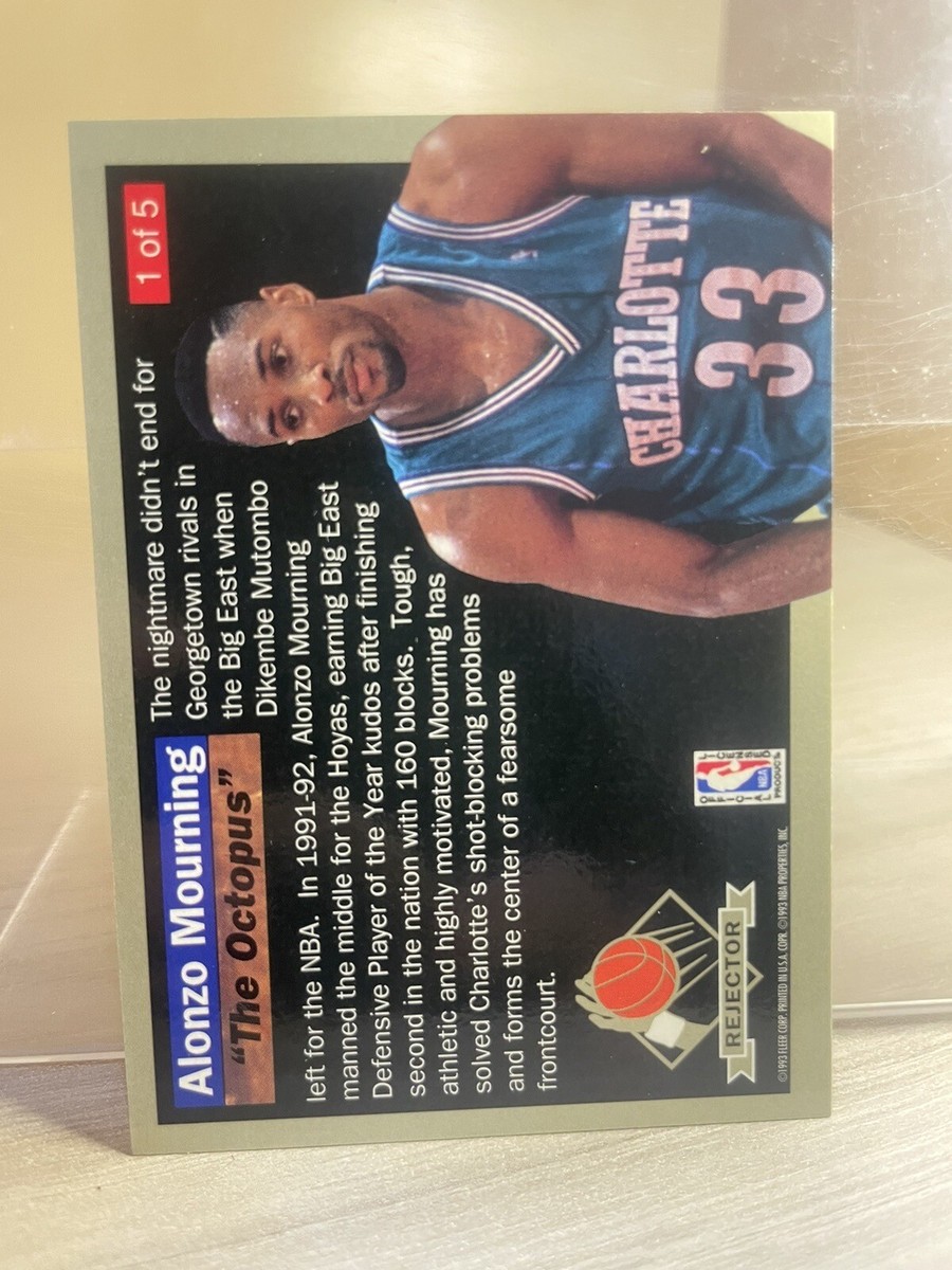 1992 / 1993 Fleer Ultra Alonzo Mourning Rejector No. 1 of 5