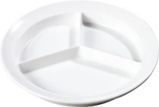 Kingline Divided Plate Deep Compartment Plate with 3 Compartments for Home an...