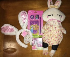Claire  s Easter Bunny Bag Backpack Studio Pets Disney Princess Jewelry Lot