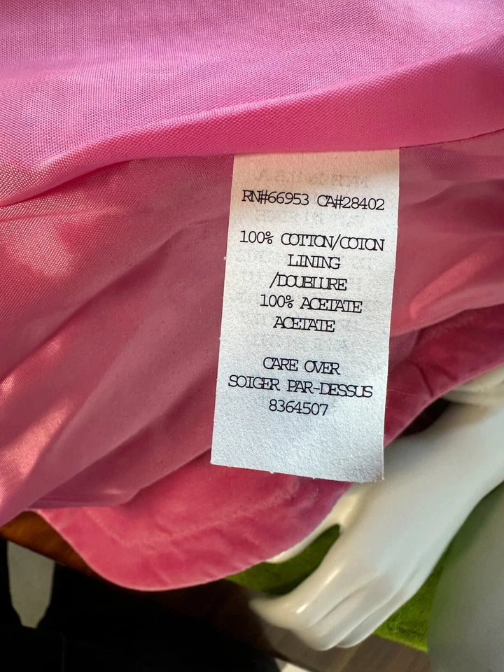 Blazer chaqueta a medida de terciopelo rosa Cynthia Steffe talla 4 Foto 3 de 4