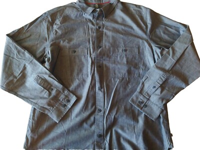 Mountain Hardware Shirt Men's XL Blue Rainsburg EXS Long Sleeve Camping Causal 