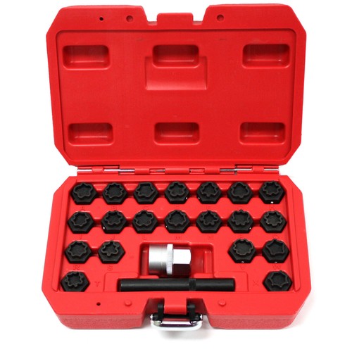 22pcs Wheel Lock Key Anti-Theft screw Wheel Rim Lug Nut Master Removal For Audi - Picture 2 of 7