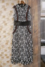 self portrait crosshatch midi dress