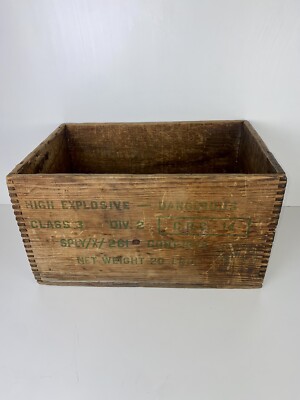 Kanadische Vintage Holz Hochexplosivkiste