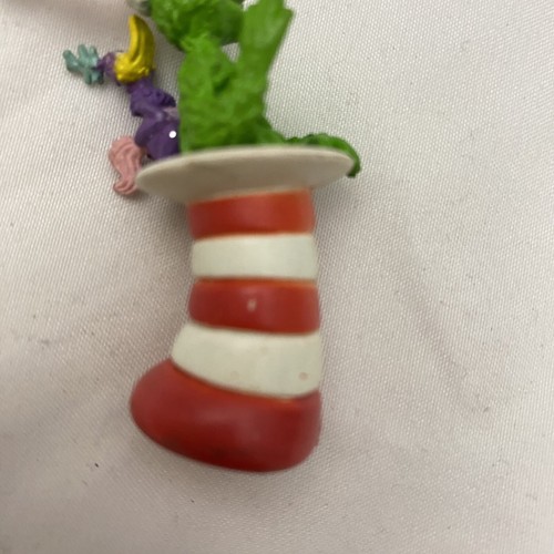 Enesco Dr Seuss The Grinch Cat in the Hat Ornament Mini 2" Holiday Christmas - Picture 6 of 9