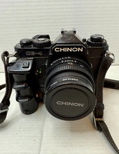 Vintage Chinon CE-4 49mm Film Camera with Asahi Pentax-M 50mm
