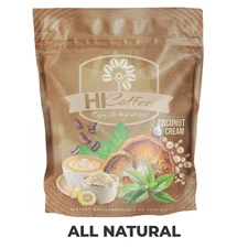 2 x HICOFFEE (Ganoderma-Maca-Collagen-Moringa-Green Tea-MCT-Cappuccino)