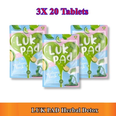3X LUK PAD Herbal Detox Dietary Supplement for Body Health  20 Tablets