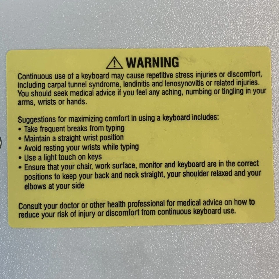 Vintage Chicony KB-2961 Wired PS/2 Connection Mechanical Keyboard White - Image 4 of 4