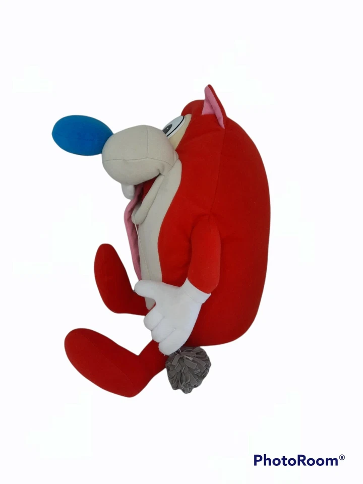 Nickelodeon's STIMPY 16" com Hairball Pull-String Talking Plush: Mattel 1992 - Imagem 2 de 4