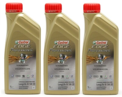 Castrol Edge Professional Longlife III Fluid Titanium 5W-30 3x 1l = 3 Liter