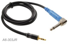 3ft Premium 3.5mm Stereo Male to Right-Angle 1/4" Mono Male Joiner Cable
