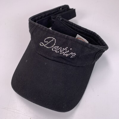 Destin Florida Jeweled Black Visor Cap Hat