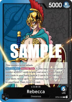 Rebecca - Leader - OP04-039 - One Piece Card Game - Kingdoms of