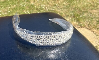 Barockes silbernes Stirnband für Hochzeiten