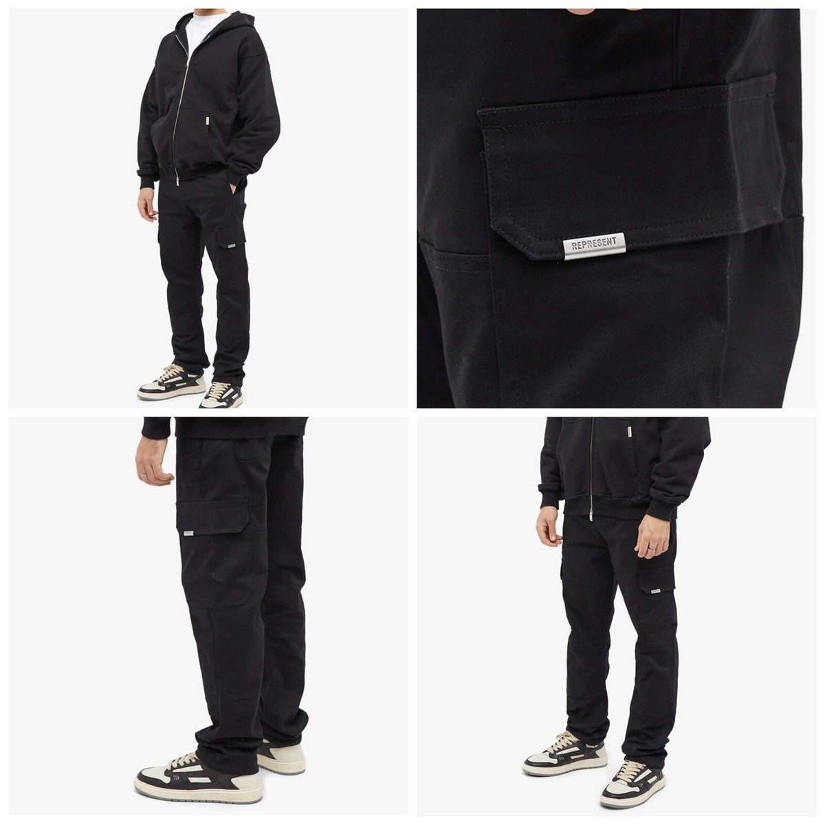 REPRESENT カーゴパンツ Represent ロゴ カーゴパンツ | グレー | FARFETCH JP