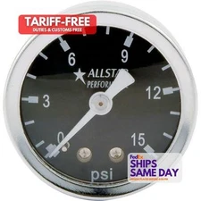 Allstar ALL80200, One 1.5In Gauge 0-15 Psi Liquid Filled Performance Racing Part