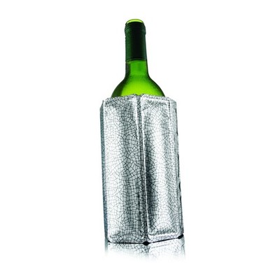 Vacu Vin 3880360 Rapid Ice Weinkühler für 0,75 Liter Flaschen, silber