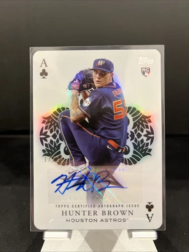 Hunter Brown 2023 Topps Update All Aces Rookie Auto # 17/25 RC Astros - Picture 1 of 6