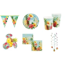 Boland Hawaiian Luau Beach Party Tableware & Decorations
