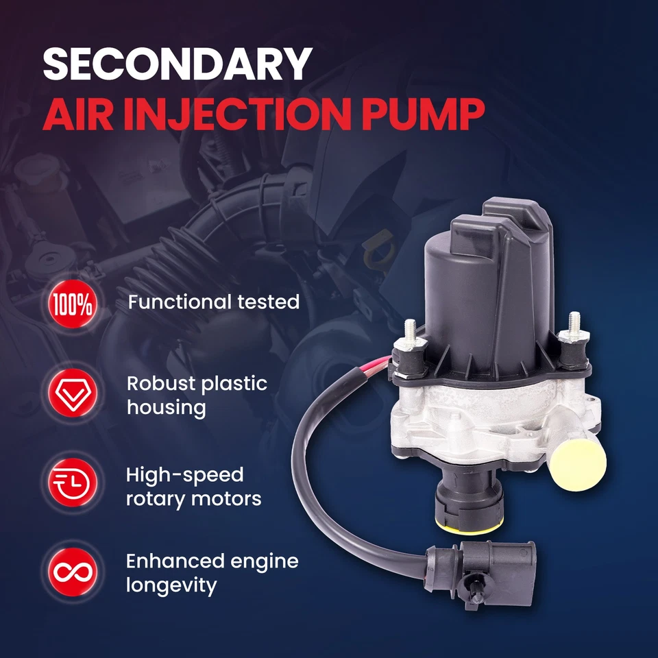 Secondary Air Injection Pump for Audi A8 Quattro S4 S5 S6 S7 S8 V6 3.0L V8 4.0L Foto 2 de 4