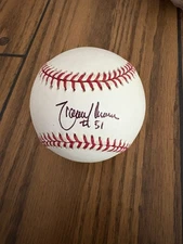 Randy Johnson Autographed Baseball #51 Arizona Diamondbacks HOF