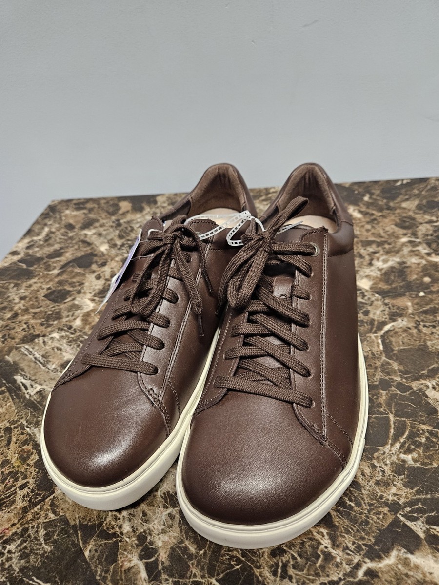 BIRKENSTOCK New Bend Low LEATHER Unisex Shoes Size 43N US M10 Brown Sneakers‎ Bend Low Leather in Color Cognac | BIRKENSTOCK US main image 2