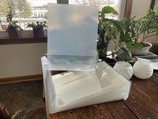 10 NEW Portrait Style Clear Acrylic Display / Sign Holders W L Shaped Stands
