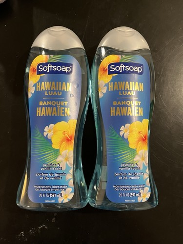 2 Softsoap Hawaiian Luau Jasmin & Vanille Duft Duschgel, 20oz. - Bild 1 von 2
