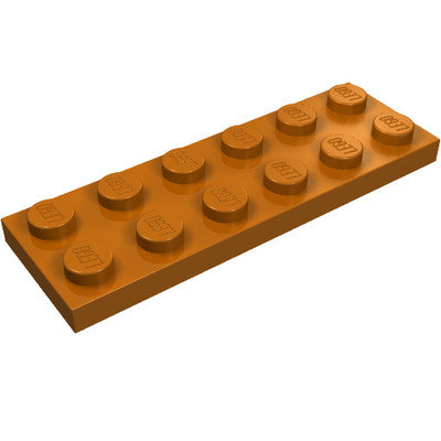 5x LEGO  Part 3795 - Plate 2 x 6