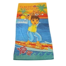 Nick Jr Go Diego "Surfing To The Rescue" Beach/Bath Towel 58" X 30"