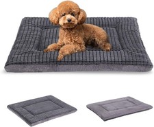 BVAGSS Reversible Dog Bed Mat 60x45x4 cm - Light Grey