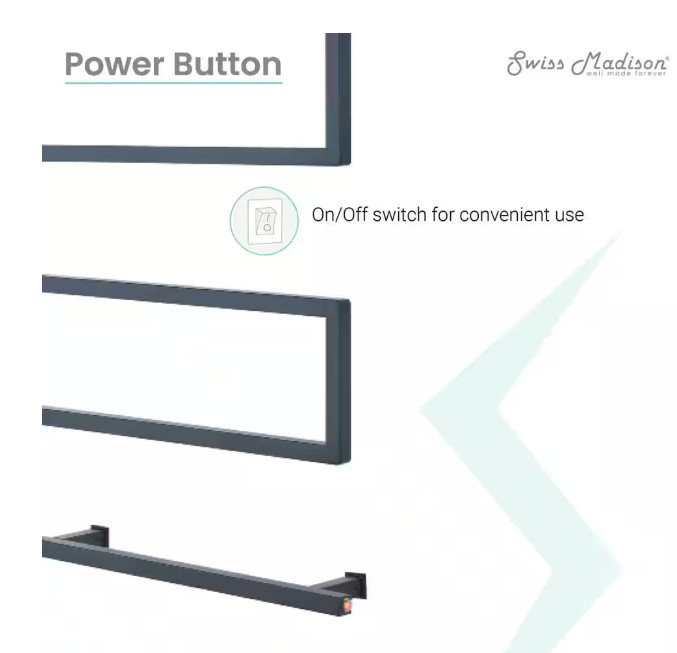 Swiss Madison Voltaire 5-Bar Electric Towel Warmer in Matte Black SM-TW00MB