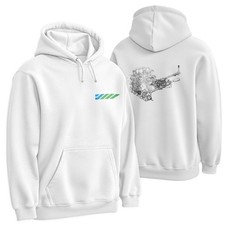 MG Metro 6R4 Hoodie Group B Rally Engine Diagram OFFICIAL LICENCED PRODUCT