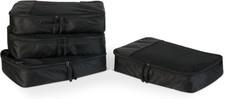 4-Piece Packing Cubes Travel Accessories Set, Luggage Organizer with Double Zipp