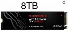 O1 SanDisk Optimus GX PRO 850X SDSP81800TAN-000E0 8TB SSD OPENED - READ!!!