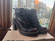 Image of Dr Martens Heeled Boots Size 6 Oxblood