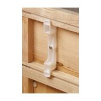 False Front Cabinet Clips 5 Sets - 4-1/2" Fake 5 Sets 10 Clips , White