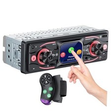 Single DIN Car Stereo with Touchscreen, Bluetooth Audio, Car Radio Receiver,