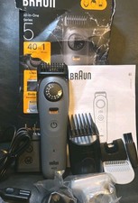Braun All-in-One Series 5 Trimmer Kit For Face Body Grey AIO5510 Open Rip Box