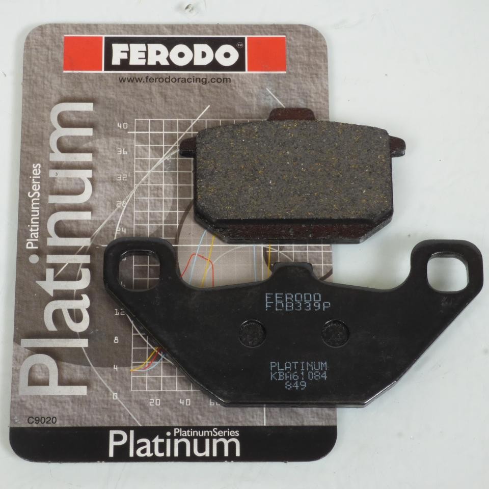 Plaquette de frein Ferodo FDB339P pour moto Kawasaki 500 EN modèle 2001