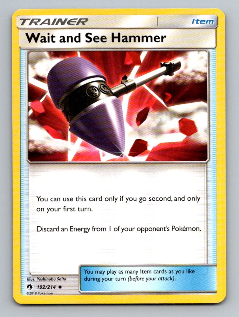 Wait and See Hammer 192/214 Uncommon Lost Thunder Pokemon Lightly Played
