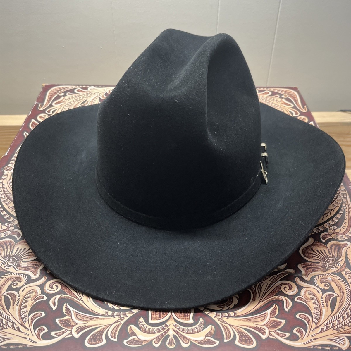 Vintage Resistol 20X Beaver 007 Black Gold A1034 Cattleman 7-3/8 W