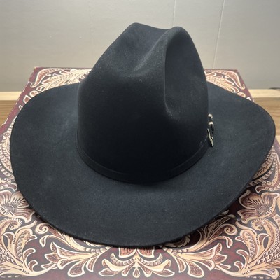 Vintage Resistol 20X Beaver 007 Black Gold A1034 Cattleman 7-3/8 W