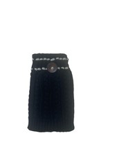 NEW Boot Cuff Black brown buttons Winter Warm Short Boot Cable Knit Legging