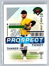 2024 Panini Prospect Edition - Tanner Hall #41 Ticket Teal 31/49 Twins