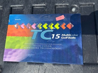 5 pack GOLF BALLS. INTECH TC15 Multicolor Golf balls